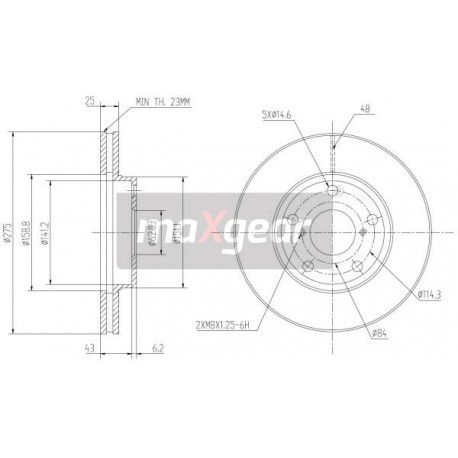 FÉKTÁRCSA. TOYOTA ELSŐ RAV4 00- 9918510