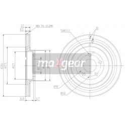 FÉKTÁRCSA. ALFA ELÖL 147 156 FIAT DOBLO 10- 284MM 110220770