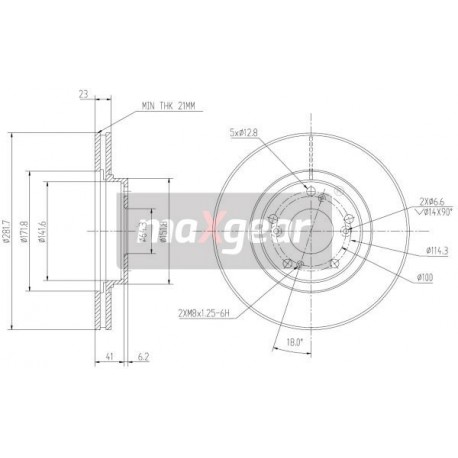 FÉKTÁRCSA. HONDA ELSŐ CIVIC CR-V 1.4-2.0 01-06 9675220