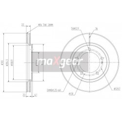 FÉKTÁRCSA. SUZUKI GRAND VITARA 98- 9972714
