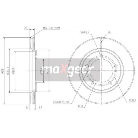 FÉKTÁRCSA. SUZUKI GRAND VITARA 98- 9972714
