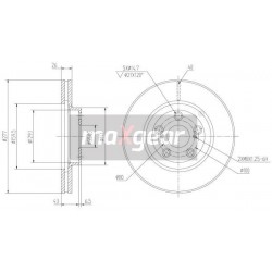 FÉKTÁRCSA. TOYOTA ELSŐ AVENSIS 03- 09.9799.10
