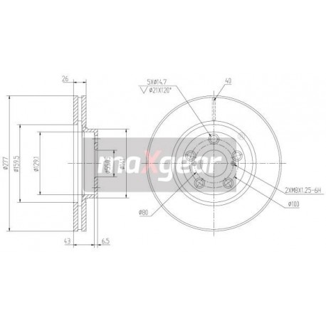 FÉKTÁRCSA. TOYOTA ELSŐ AVENSIS 03- 09.9799.10