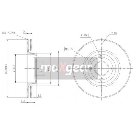 FÉKEK. FORD ELÜLSŐ MONDEO 93- 09.6766.10