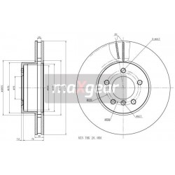 FÉKTÁRCSA. BMW ELSŐ E60 E61 9917211