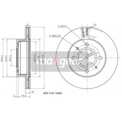 FÉKTÁRCSA HYUNDAI ELSŐ ATOS 24011801381