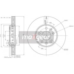 FÉKTÁRCSA OPEL VIVARO ELÖL 1.6 CDTI 14- MASTER 14- 92268803