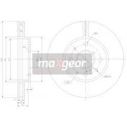 FÉKTÁRCSA. DAIHATSU ELÜLSŐ ANYAG SIRION 1.0-1.5 05- DI-617