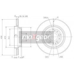 FÉKTÁRCSA. VOLVO HÁTSÓ XC90 986479320