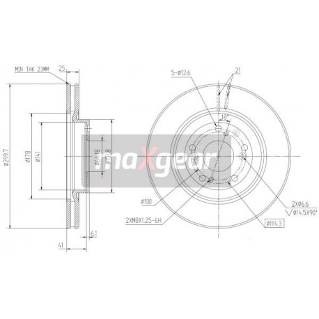 FÉKTÁRCSA. HONDA ELSŐ CR-V 2.2CTDI 2.0 KEREKEK 16
