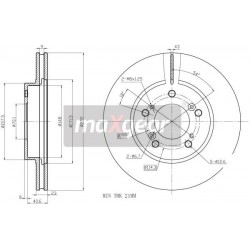 FÉKTÁRCSA. HONDA ELÖL PRELUDE 96- CRV HRV