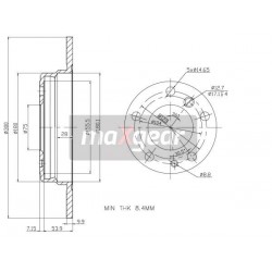 FÉKTÁRCSA. BMW HÁTSÓ E34 87- 986478321