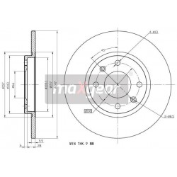 FÉKTÁRCSA. PEUGEOT ELÖL 106 309 205 SAXO ZX C15 986478046