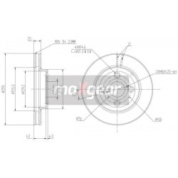 FÉKTÁRCSA. TOYOTA ELSŐ COROLLA 02- 1.4 986479085