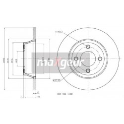 FÉKTÁRCSA. VW ELSŐ A80 1.6- KORRÓZIÓGÁTLÓ BEVONATTAL