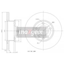 FÉKTÁRCSA. VW ELÖL T4 1.9D 986478613