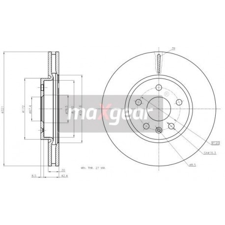 FÉKEK. OPEL INSIGNIA 17-ES ELSŐ KERÉK KORRÓZIÓGÁTLÓ BEVONATTAL