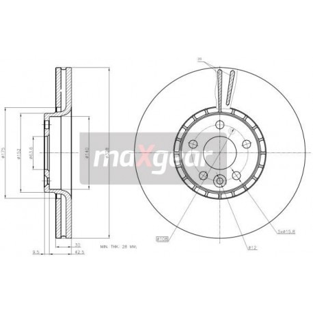 FÉKEK. VOLVO ELÖL XC60 08-