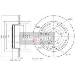 FÉKEK. PEUGEOT HÁTSÓ 4008 12- ASX 10- 92255103
