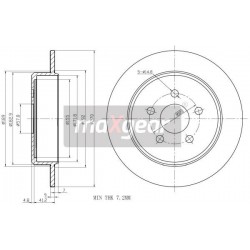 FÉKTÁRCSA. CHRYSLER HÁTSÓ PT CRUISER 00- 270X9 H 53MM 04509553AB