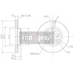 FÉKEK. TOYOTA ELSŐ AVENSIS 98- 14 9739514