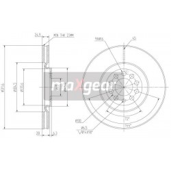 FÉKTÁRCSA. VW ELSŐ GOLF 4 A3 A3 312X25 986478467
