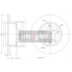 FÉKTÁRCSA. VW ELÖL T4 1.8 1 986478547
