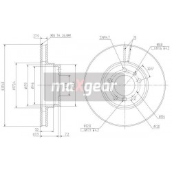 FÉKTÁRCSA. BMW ELSŐ E38 94-98 9587514