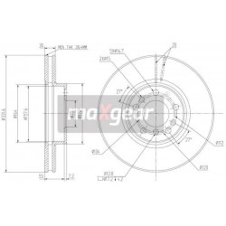 FÉKTÁRCSA. BMW ELSŐ E53 X5 00- 986478974