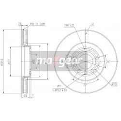 FÉKTÁRCSA. OPEL VECTRA C ELÖL 569004
