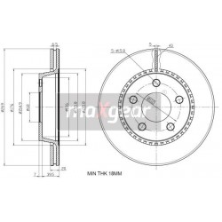 FÉKTÁRCSA. VW HÁTSÓ A8 96-99 269X20MM A100 85-90 92037100