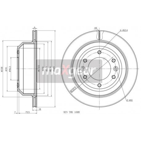 FÉKTÁRCSA. HYUNDAI HÁTSÓ H-1 08- 92203900