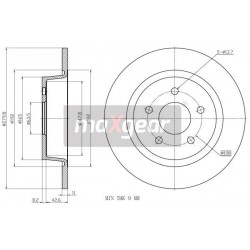 FÉKTÁRCSA. FORD HÁTSÓ C-MAX 10- KUGA 13- 08B60110