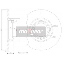 FÉKTÁRCSA. DAIHATSU ELSŐ FEROZA 1.6 16V ROCKY 2.8TD 87-99 ADD64310
