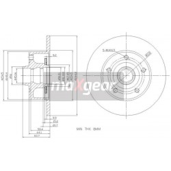 FÉKTÁRCSA. VW HÁTSÓ A4 1.6-2.8 GYŰRŰS ABSZ!!!!!