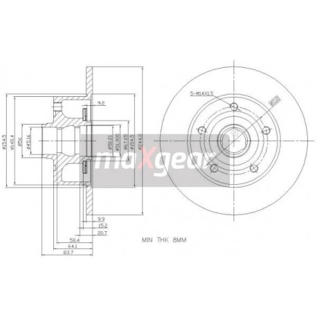FÉKTÁRCSA. VW HÁTSÓ A4 1.6-2.8 GYŰRŰS ABSZ!!!!!