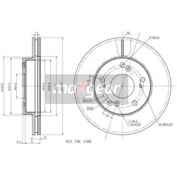 FÉKEK. HONDA ELÖL CIVIC 02- 1.7CDTI 06- 1.3