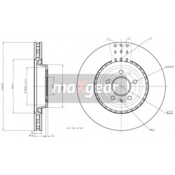 FÉKTÁRCSA. VW ELÖL A4 A5 07- Q5 A6 09- 345X30