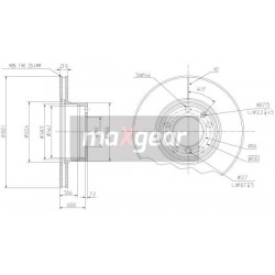 FÉKTÁRCSA. BMW ELSŐ E34 88- 986478318