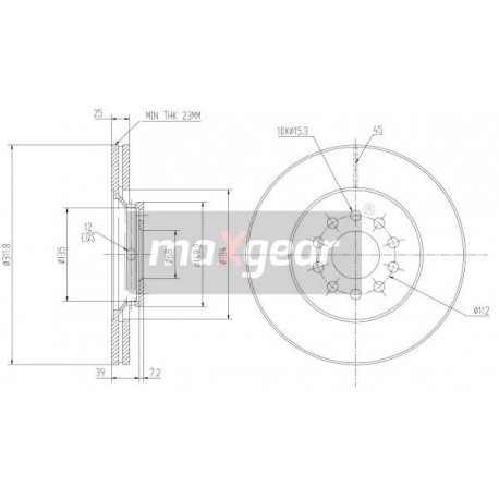 FÉKEK. VW ELÖL A4 A6 PASSAT 100124275