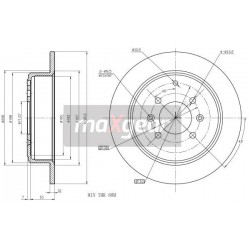 FÉKTÁRCSA. PEUGEOT HÁTSÓ 406 2.0 8693111