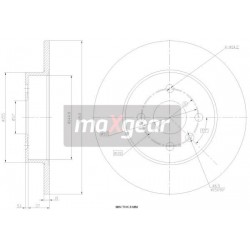 FÉKTÁRCSA. OPEL HÁTSÓ MERIVA COMBO 01- 569116