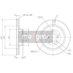 FÉKTÁRCSA. SUBARU ELSŐ OUTBACK IMPREZA FORESTER 03- 08- 294MM 23610AC040