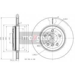 FÉKTÁRCSA. BMW HÁTSÓ E60 E61 986479056