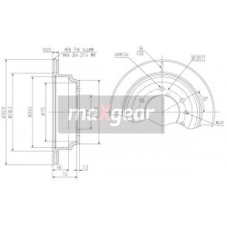 FÉKTÁRCSA OPEL FRONTERA HÁTSÓ 569106