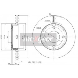 FÉKTÁRCSA. MITSUBISHI ELSŐ COLT 04- SMART KORRÓZIÓGÁTLÓ BEVONATTAL