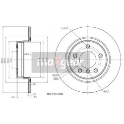 FÉKTÁRCSA. BMW HÁTSÓ E87 E90 08A20510