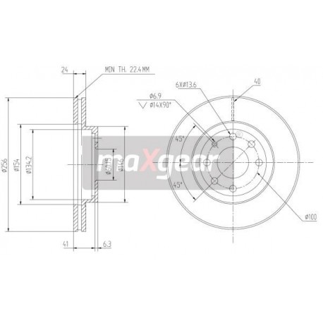 FÉKTÁRCSA. DAEWOO NUBIRA ELÖL 9782010