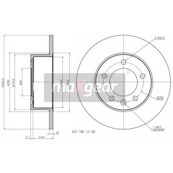 FÉKTÁRCSA. RENAULT HÁTSÓ FŐFÉK 10 305X12 FWD 986479717