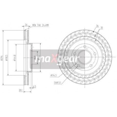 FÉKTÁRCSA. JEEP ELÖL COMPASS PATRIOT 06- DODGE 09.A637.10